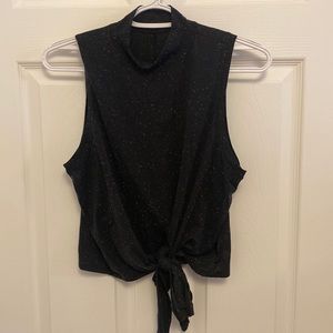 Lululemon cropped front tie tank